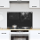 VidaXL vidaXL Kitchen Backsplash Black 80 x 50 cm Tempered Glass 1