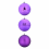 VidaXL vidaXL Christmas Bauble Set XXL 3 pcs Lilac Plastic 2