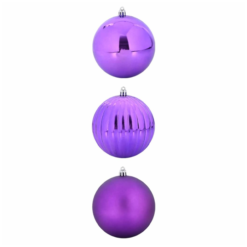 VidaXL vidaXL Christmas Bauble Set XXL 3 pcs Lilac Plastic 1