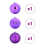 VidaXL vidaXL Christmas Bauble Set XXL 3 pcs Lilac Plastic 3
