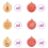 VidaXL vidaXL Christmas Bauble Set 40 pcs Gold and Red Plastic 4