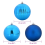 VidaXL vidaXL Christmas Bauble Set XXL 3 pcs Blue Plastic 5