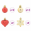 VidaXL vidaXL Christmas Bauble Set 40 pcs Gold and Red Plastic 5