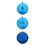VidaXL vidaXL Christmas Bauble Set XXL 3 pcs Blue Plastic 2