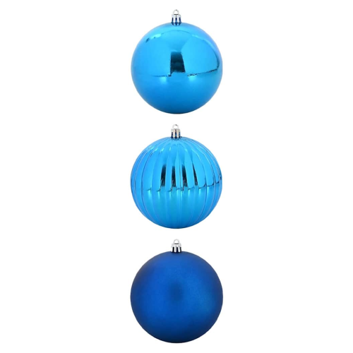 VidaXL vidaXL Christmas Bauble Set XXL 3 pcs Blue Plastic 1