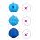 VidaXL vidaXL Christmas Bauble Set XXL 3 pcs Blue Plastic 3