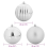 VidaXL vidaXL Christmas Bauble Set XXL 4 pcs Silver Plastic 5