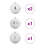 VidaXL vidaXL Christmas Bauble Set XXL 4 pcs Silver Plastic 3