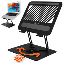 Adjustable, rotatable, ergonomic laptop stand 10–17” LAPTOP STAND ROTO MT2662