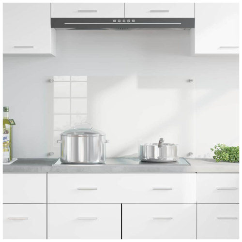 VidaXL vidaXL Kitchen Backsplash Transparent 90 x 50 cm Tempered Glass 2