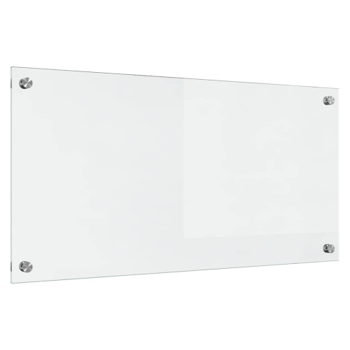 VidaXL vidaXL Kitchen Backsplash Transparent 80 x 40 cm Tempered Glass 1
