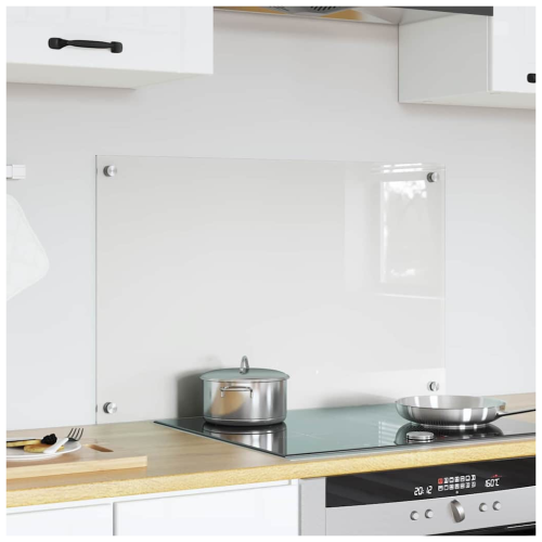 VidaXL vidaXL Kitchen Backsplash Transparent 80 x 50 cm Tempered Glass 2