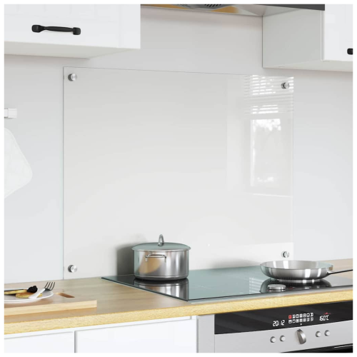 VidaXL vidaXL Kitchen Backsplash Transparent 80 x 60 cm Tempered Glass 2
