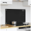 VidaXL vidaXL Kitchen Backsplash Black 80 x 50 cm Tempered Glass 3