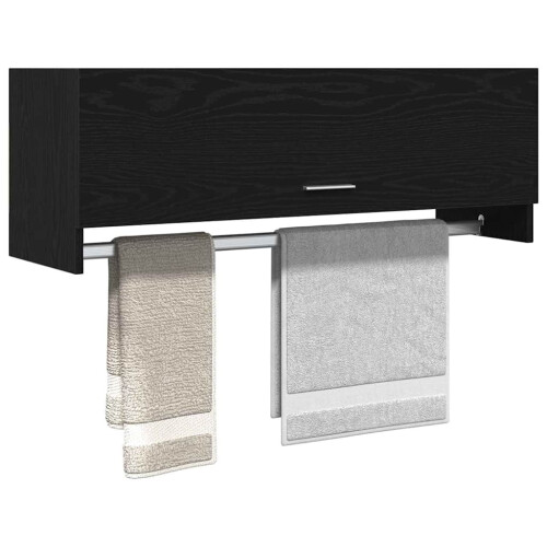 VidaXL vidaXL Kleiderschrank Schwarz Eichen-Optik 100 x 32,5 x 35 cm 2