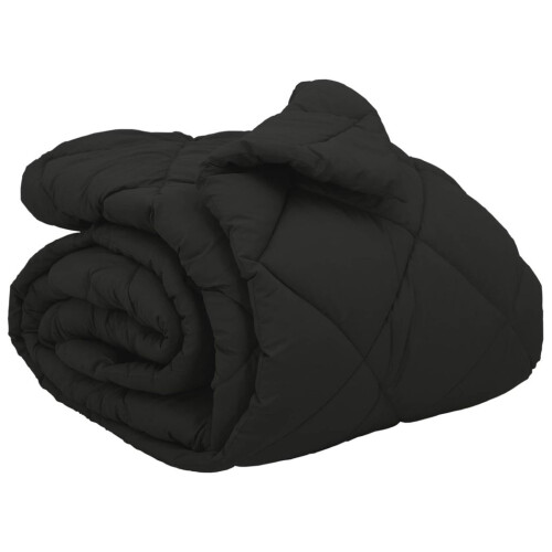 VidaXL vidaXL Winter Duvet Black 200 x 200 cm Microfiber 1