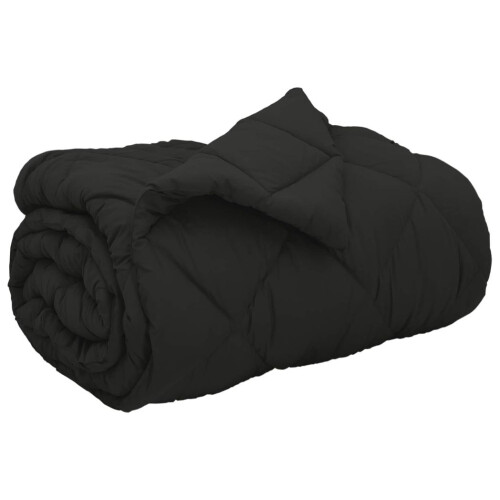 VidaXL vidaXL Winter Duvet Black 140 x 200 cm Microfiber 1