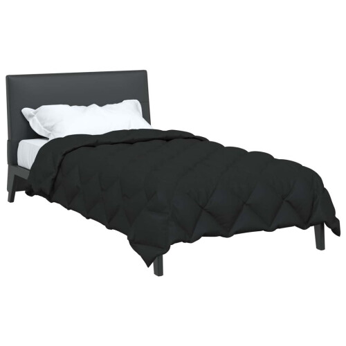 VidaXL vidaXL Winter Duvet Black 140 x 200 cm Microfiber 2