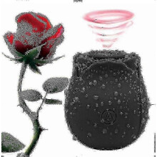 (Black) New 2024 Rose For Women Mini Massager Stress Relief 10 Modes -can