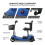 (Blue) Pilot Mobility Scooter 4mph Boot Travel LED Headlight 7