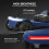 (Blue) Pilot Mobility Scooter 4mph Boot Travel LED Headlight 8
