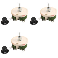 3X 50W 10 Ohm Ceramic Potentiometer Variable Taper Pot Resistor Rheostat