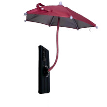(Pink) Magnetic Phone Umbrella for Sun, 360 Rotation Phone Umbrella for Sun, Foldable Portable, Reduce Phone Overheating and Phones Anti-Glare