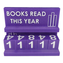 (Purple) Book Read This Year Counter Books Read-Tracker Library Sign Presnet for Readers