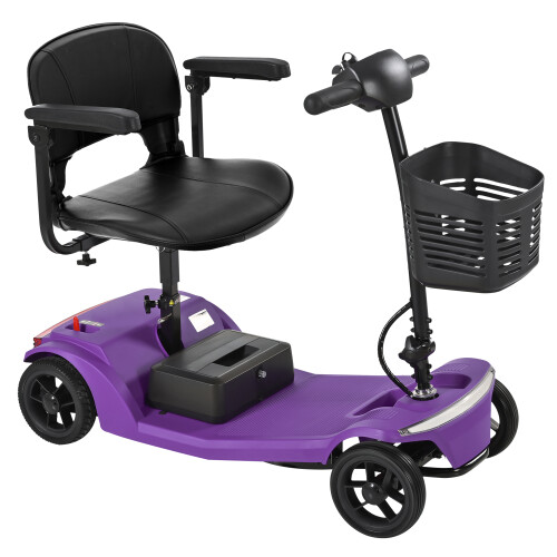 (Purple) Pilot Mobility Scooter 4mph Boot Travel LED Headlight 1