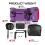 (Purple) Pilot Mobility Scooter 4mph Boot Travel LED Headlight 4