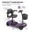(Purple) Pilot Mobility Scooter 4mph Boot Travel LED Headlight 8