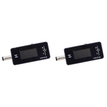 2X KWS-DC28 0.96In TFT HD Digital Display Voltage Ammeter Power Meter Mobile Phone Charging Tester Detector
