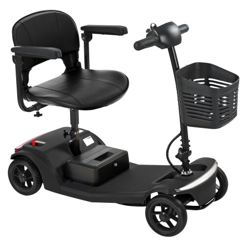 (Black) Pilot Mobility Scooter 4mph Boot Travel LED Headlight 1