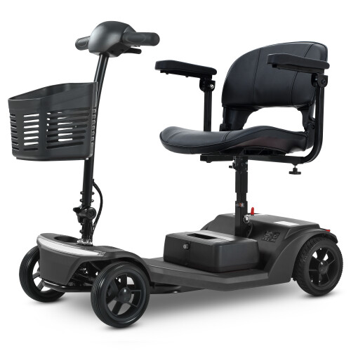 (Black) Pilot Mobility Scooter 4mph Boot Travel LED Headlight
