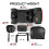 (Black) Pilot Mobility Scooter 4mph Boot Travel LED Headlight 4