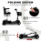 (Black) Pilot Mobility Scooter 4mph Boot Travel LED Headlight 5