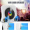 CD Player Portable Bluetooth Desktop CD Player for Home with Timer Built-in HiFi Speakers with LCD Screen Display Radio 2