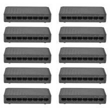 10X 8 6+2 POE Injector Power over RJ45 Ethernet Family Network System 10/100M Without Power Adapter