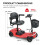 (Red) Pilot Mobility Scooter 4mph Boot Travel LED Headlight 9