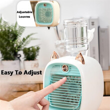 Ventoinha USB com Humidificador e 3 Velocidades para Secretária
