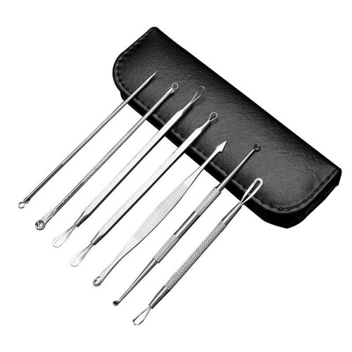 Blackhead Remover Kit Silver 7-Piece