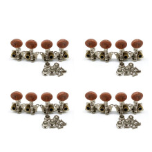 8R8L Metallo Ukulele Locking String Guitar Tuner Pirolo Machine con Pioli Marroni per la Parte di Chitarra Ukulele