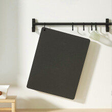 (30*20, Black) PU Leather Countertop Draining Mat Soft Material Can be Folded at Will for Balcony