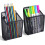 Magnetic Pencil Holder Mesh Basket 2PCS Black 1