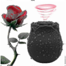 (Black) 10 Modes Rose Massager for Women - Stress Relief at Its Finest
