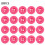 TrueClos resin buttons candy color 4-hole 100 pcs 1