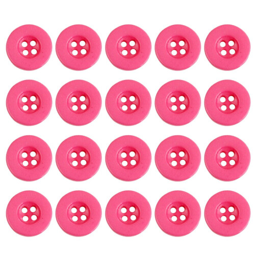 TrueClos resin buttons candy color 4-hole 100 pcs 1
