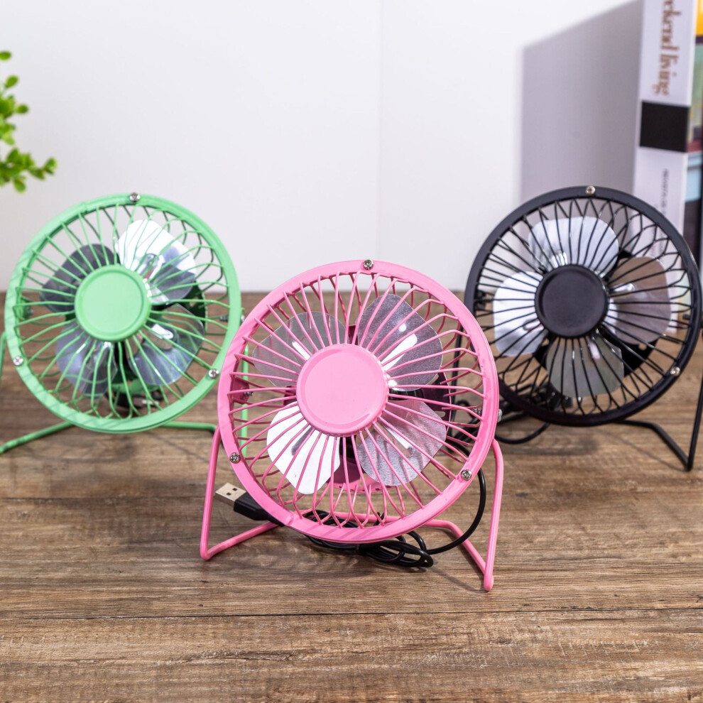Mini Desk Fan 4 Inch Adjustable Speed Ultra Quiet Pink 901175705670