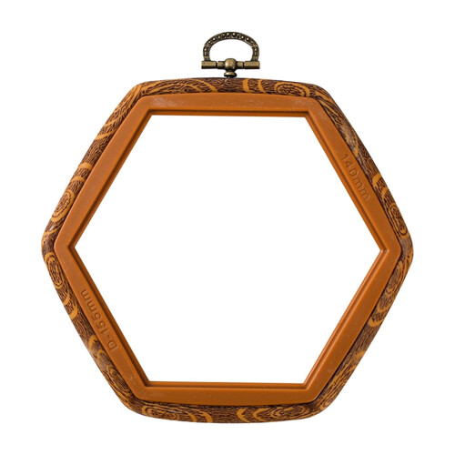 Embroidery Hoop Stretch Frame Hexagon 15.5x14cm 1