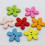 Wooden Flower Buttons 2-Hole 100 Pieces 3